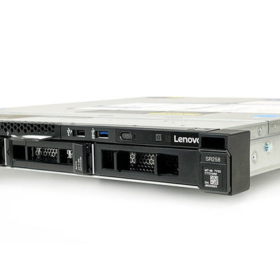 Lenovo Thinkserver SR258 Entry Level 1U Rack Server com Intel Xeon E2224 e 16G de RAM