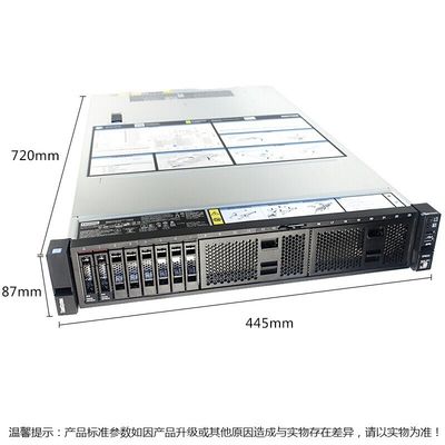 Lenovo ThinkSystem SR658 2U Rack Server Processador 2.2GHz para desempenho excepcional