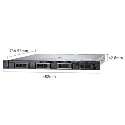 Fornecimento de energia de 800W Dual-channel 1U Rack Server para Enterprise Hosting Dell PowerEdge R450