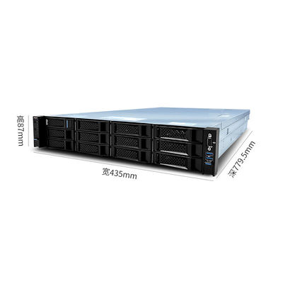 Intel Xeon Gold 6133*2 8G*8 RAM 240G*2 SSD 4T*8 SATA 800W*2 2U Servidor gráfico em rack
