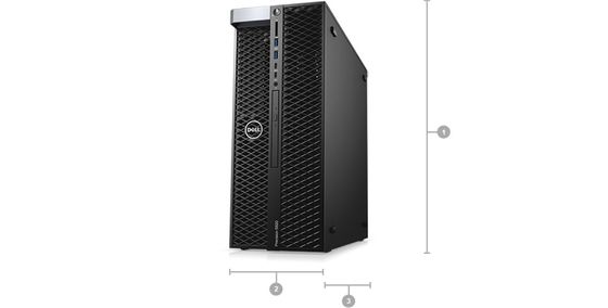 Dell Precision 5820 Tower WorkStation Xeon W-2245/16G/2TB/T400 T5820 Max Usuários 30 Usuários