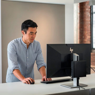 HP ProDesk 400 G9 i3-13100T 8GB 256GB M.2 SFF Tower PC de escritório com cartão gráfico UHD 710