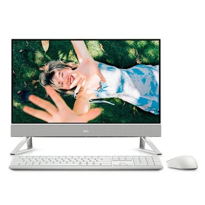 Dell Inspiron IN5415 23.8&quot; AMD Ryzen R3-5425U 8GB 256GB SSD Branco Computador Tudo em Um