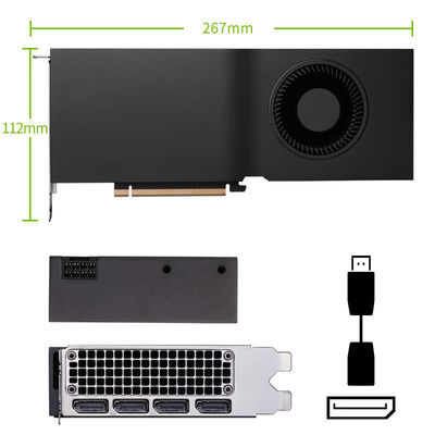 Cartão gráfico PCIe 4.0 x16 RTX A5000 de 24 GB com relógio central de 1710Mhz da Geforce NVIDIA