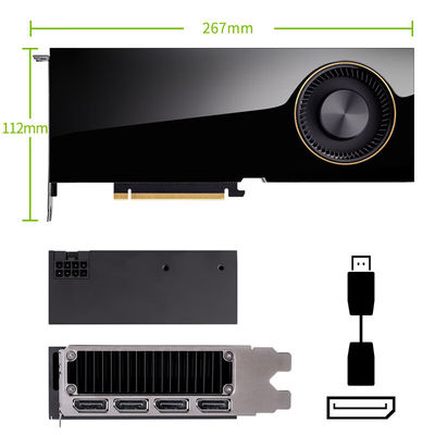 Desbloqueie o Poder da Nvidia RTX A6000 48GB GDDR6 Cartão de Vídeo para PC 2000MHz Relógio de Memória